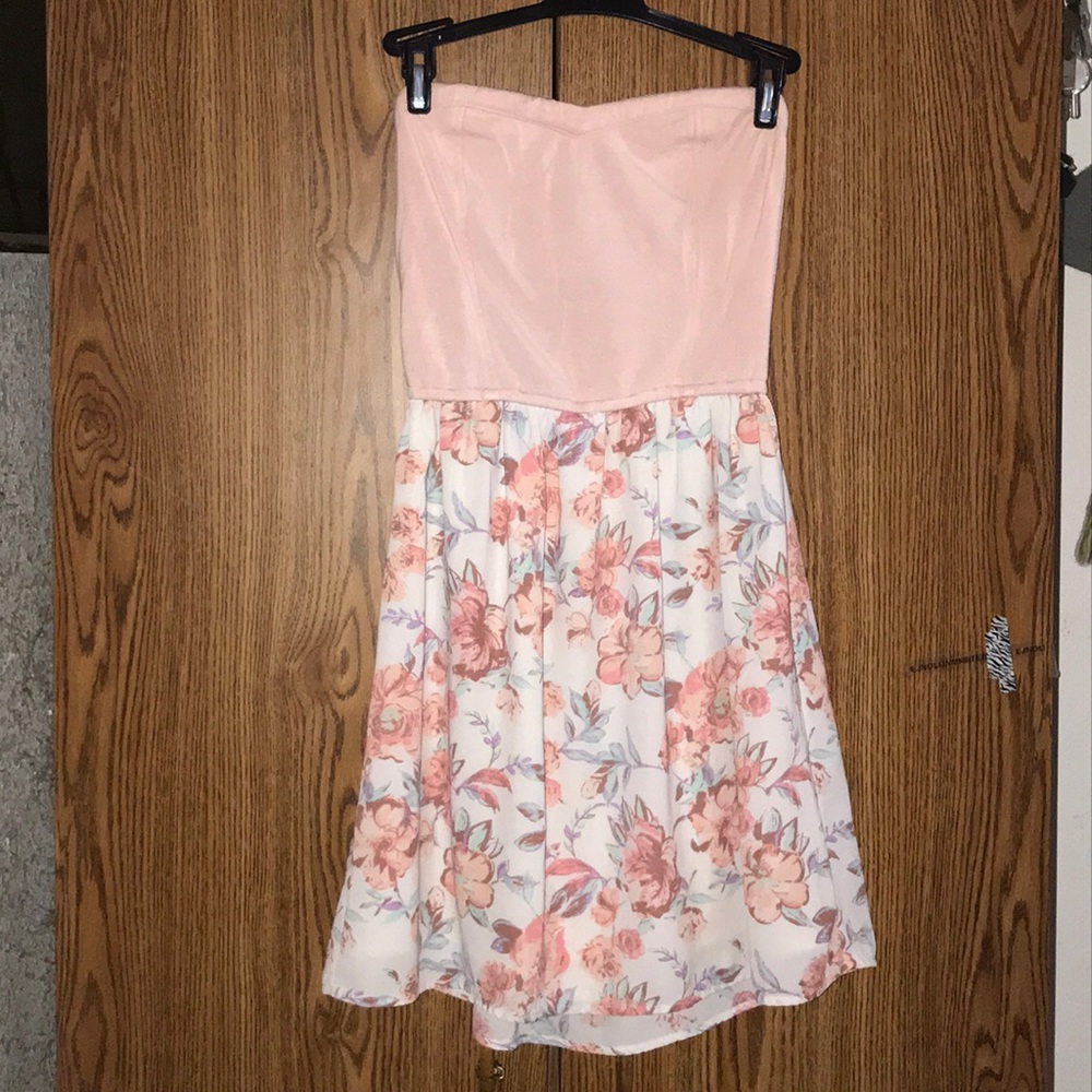 Charlotte Ruse pink floral dress